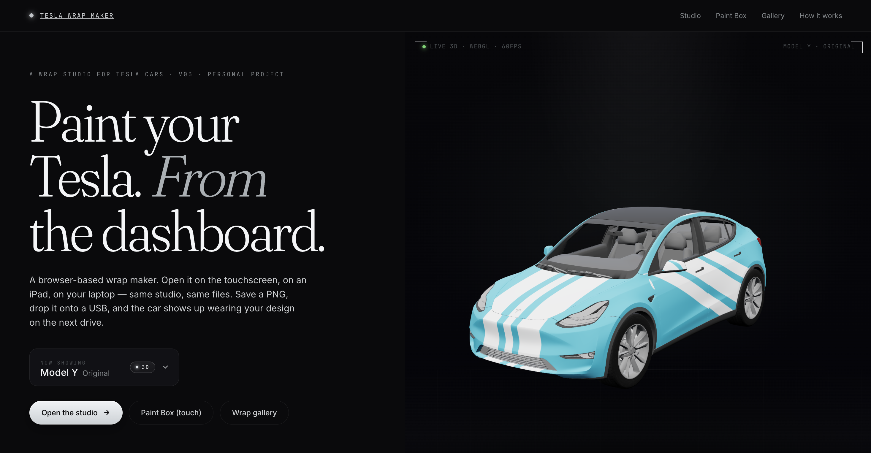 Tesla Wrap Maker screenshot